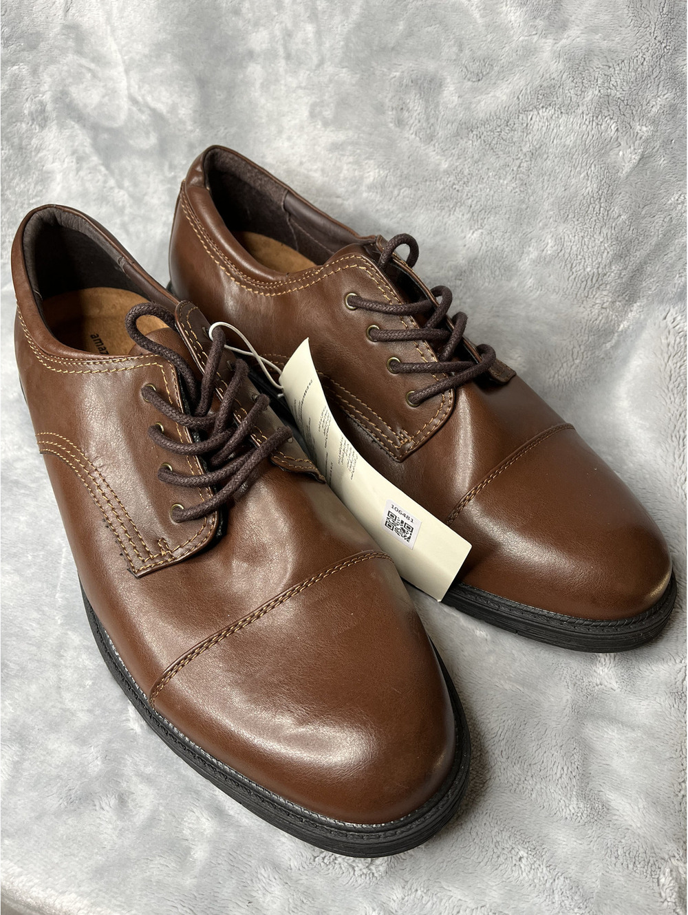 NWT Amazon Essentials Men's Brown/Henley Oxford Shoes Size 13W